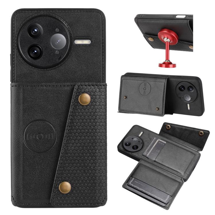 Double Buckle Card Slots Magnetic Phone Case, For Redmi 15a 5G Global, For Redmi K90 Pro Max/Poco F8 Ultra, For Redmi K90/Poco F8 Pro, For Redmi K90 Pro Max Champion Edition, For Redmi 15C 5G / 4G EU 173mm, For Redmi 15 5G Global / 4G SEA 169mm        ...