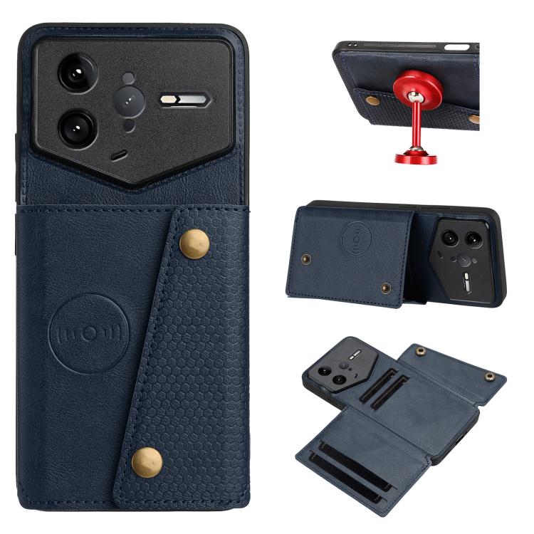 Double Buckle Card Slots Magnetic Phone Case, For Redmi 15a 5G Global, For Redmi K90 Pro Max/Poco F8 Ultra, For Redmi K90/Poco F8 Pro, For Redmi K90 Pro Max Champion Edition, For Redmi 15C 5G / 4G EU 173mm, For Redmi 15 5G Global / 4G SEA 169mm        ...