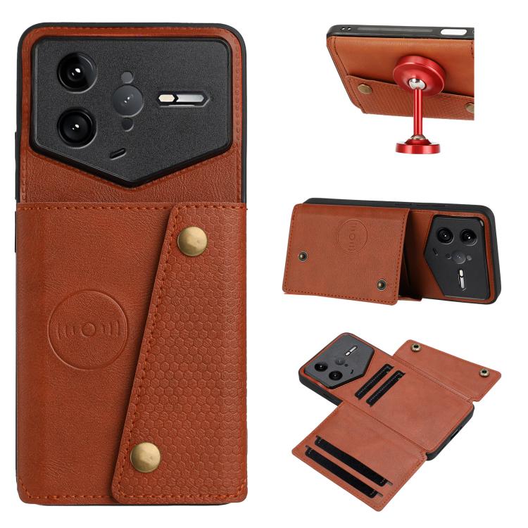 Double Buckle Card Slots Magnetic Phone Case, For Redmi 15a 5G Global, For Redmi K90 Pro Max/Poco F8 Ultra, For Redmi K90/Poco F8 Pro, For Redmi K90 Pro Max Champion Edition, For Redmi 15C 5G / 4G EU 173mm, For Redmi 15 5G Global / 4G SEA 169mm        ...