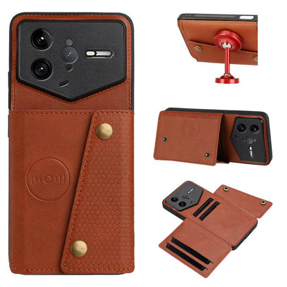 Double Buckle Card Slots Magnetic Phone Case, For Redmi 15a 5G Global, For Redmi K90 Pro Max/Poco F8 Ultra, For Redmi K90/Poco F8 Pro, For Redmi K90 Pro Max Champion Edition, For Redmi 15C 5G / 4G EU 173mm, For Redmi 15 5G Global / 4G SEA 169mm        ...