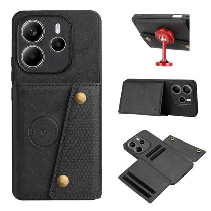 Double Buckle Card Slots Magnetic Phone Case, For Redmi 15a 5G Global, For Redmi K90 Pro Max/Poco F8 Ultra, For Redmi K90/Poco F8 Pro, For Redmi K90 Pro Max Champion Edition, For Redmi 15C 5G / 4G EU 173mm, For Redmi 15 5G Global / 4G SEA 169mm        ...