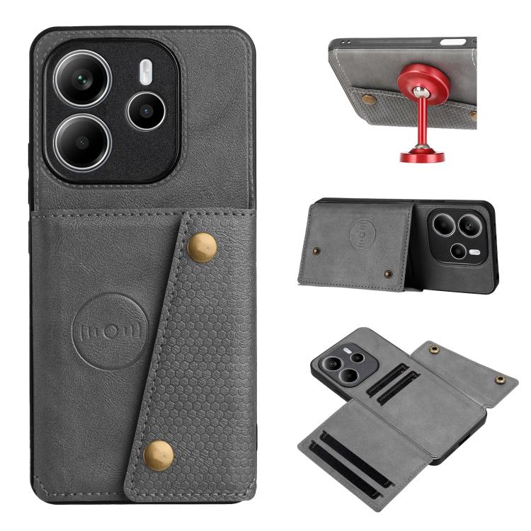 Double Buckle Card Slots Magnetic Phone Case, For Redmi 15a 5G Global, For Redmi K90 Pro Max/Poco F8 Ultra, For Redmi K90/Poco F8 Pro, For Redmi K90 Pro Max Champion Edition, For Redmi 15C 5G / 4G EU 173mm, For Redmi 15 5G Global / 4G SEA 169mm        ...