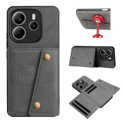 Double Buckle Card Slots Magnetic Phone Case, For Redmi 15a 5G Global, For Redmi K90 Pro Max/Poco F8 Ultra, For Redmi K90/Poco F8 Pro, For Redmi K90 Pro Max Champion Edition, For Redmi 15C 5G / 4G EU 173mm, For Redmi 15 5G Global / 4G SEA 169mm        ...