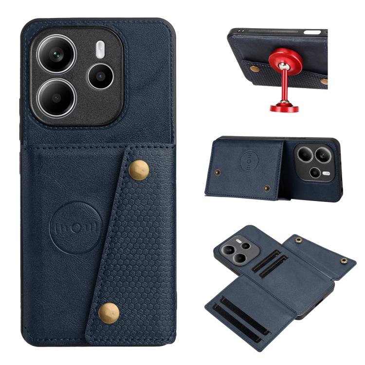 Double Buckle Card Slots Magnetic Phone Case, For Redmi 15a 5G Global, For Redmi K90 Pro Max/Poco F8 Ultra, For Redmi K90/Poco F8 Pro, For Redmi K90 Pro Max Champion Edition, For Redmi 15C 5G / 4G EU 173mm, For Redmi 15 5G Global / 4G SEA 169mm        ...