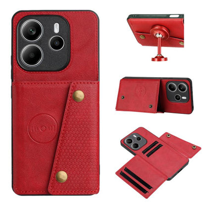 Double Buckle Card Slots Magnetic Phone Case, For Redmi 15a 5G Global, For Redmi K90 Pro Max/Poco F8 Ultra, For Redmi K90/Poco F8 Pro, For Redmi K90 Pro Max Champion Edition, For Redmi 15C 5G / 4G EU 173mm, For Redmi 15 5G Global / 4G SEA 169mm        ...