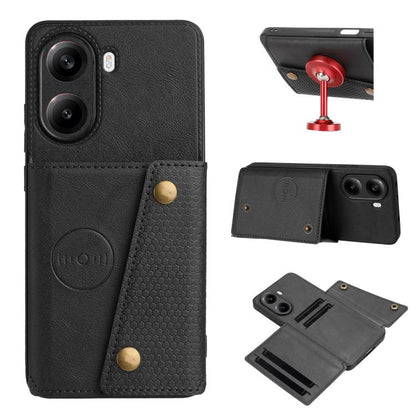 Double Buckle Card Slots Magnetic Phone Case, For Redmi 15a 5G Global, For Redmi K90 Pro Max/Poco F8 Ultra, For Redmi K90/Poco F8 Pro, For Redmi K90 Pro Max Champion Edition, For Redmi 15C 5G / 4G EU 173mm, For Redmi 15 5G Global / 4G SEA 169mm        ...