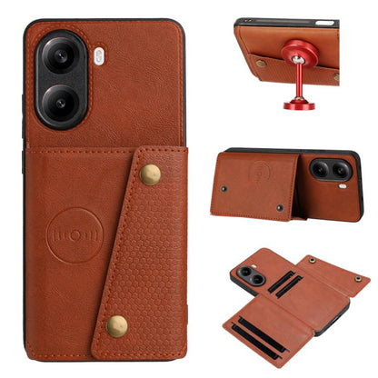 Double Buckle Card Slots Magnetic Phone Case, For Redmi 15a 5G Global, For Redmi K90 Pro Max/Poco F8 Ultra, For Redmi K90/Poco F8 Pro, For Redmi K90 Pro Max Champion Edition, For Redmi 15C 5G / 4G EU 173mm, For Redmi 15 5G Global / 4G SEA 169mm        ...