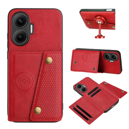Double Buckle Card Slots Magnetic Phone Case, For Redmi 15a 5G Global, For Redmi K90 Pro Max/Poco F8 Ultra, For Redmi K90/Poco F8 Pro, For Redmi K90 Pro Max Champion Edition, For Redmi 15C 5G / 4G EU 173mm, For Redmi 15 5G Global / 4G SEA 169mm        ...