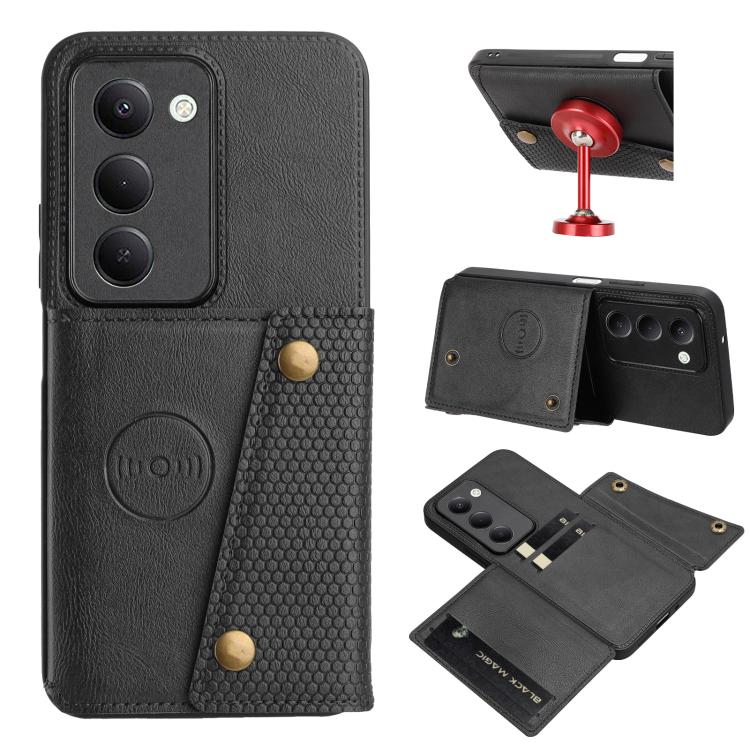 Double Buckle Card Slots Magnetic Phone Case, For Redmi 15a 5G Global, For Redmi K90 Pro Max/Poco F8 Ultra, For Redmi K90/Poco F8 Pro, For Redmi K90 Pro Max Champion Edition, For Redmi 15C 5G / 4G EU 173mm, For Redmi 15 5G Global / 4G SEA 169mm        ...