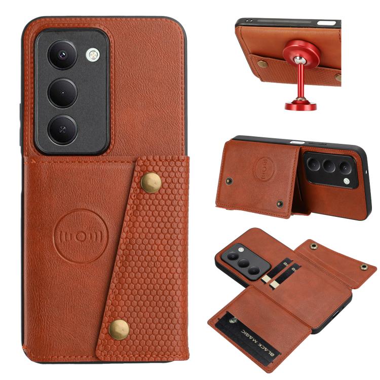 Double Buckle Card Slots Magnetic Phone Case, For Redmi 15a 5G Global, For Redmi K90 Pro Max/Poco F8 Ultra, For Redmi K90/Poco F8 Pro, For Redmi K90 Pro Max Champion Edition, For Redmi 15C 5G / 4G EU 173mm, For Redmi 15 5G Global / 4G SEA 169mm        ...