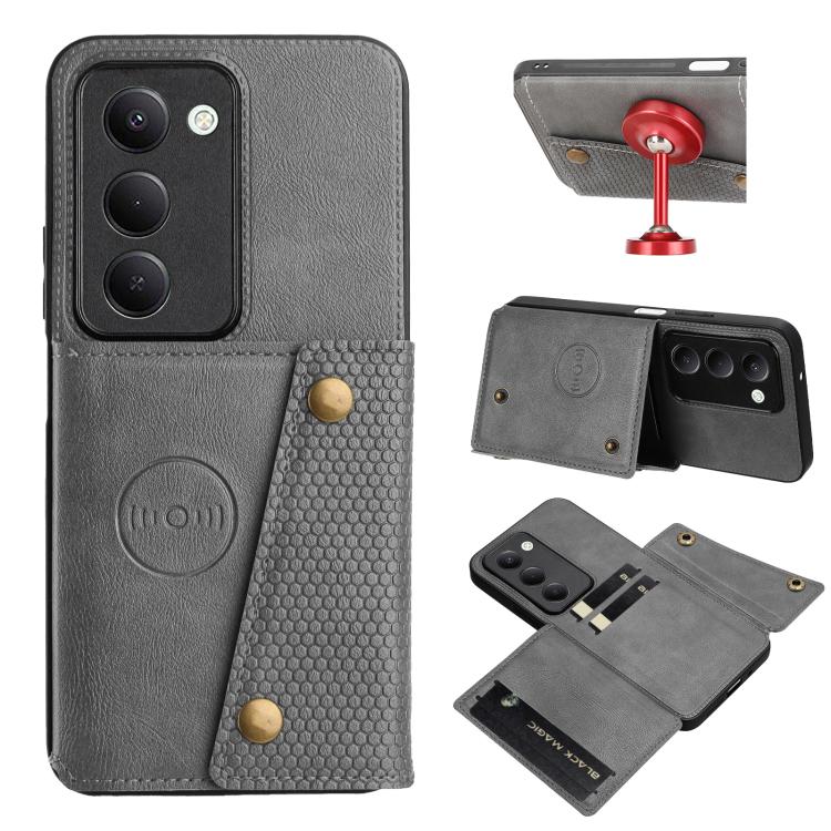 Double Buckle Card Slots Magnetic Phone Case, For Redmi 15a 5G Global, For Redmi K90 Pro Max/Poco F8 Ultra, For Redmi K90/Poco F8 Pro, For Redmi K90 Pro Max Champion Edition, For Redmi 15C 5G / 4G EU 173mm, For Redmi 15 5G Global / 4G SEA 169mm        ...