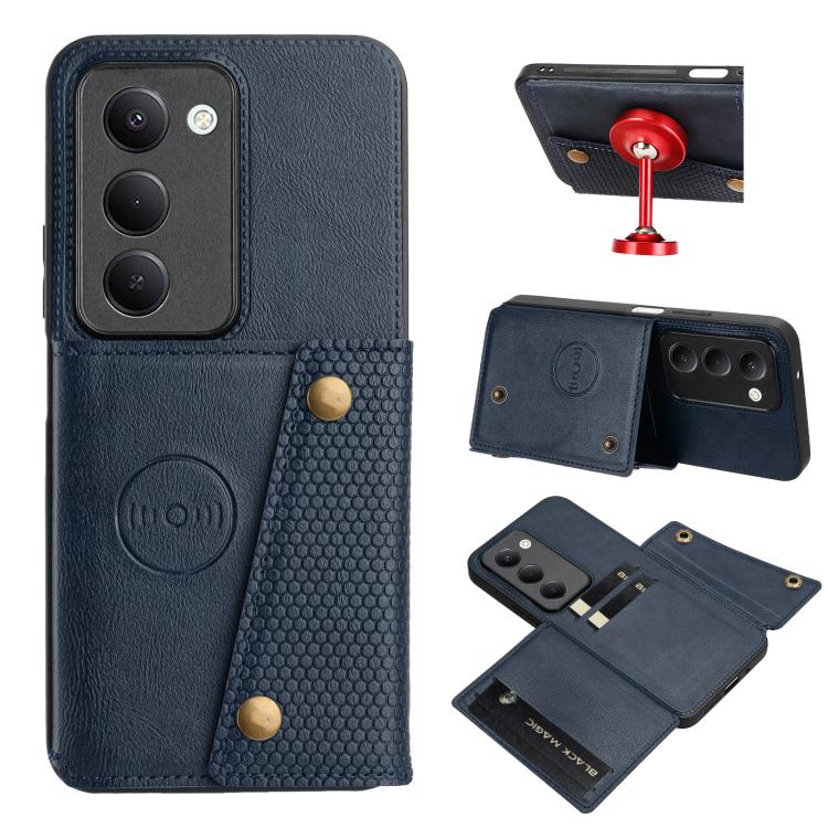 Double Buckle Card Slots Magnetic Phone Case, For Redmi 15a 5G Global, For Redmi K90 Pro Max/Poco F8 Ultra, For Redmi K90/Poco F8 Pro, For Redmi K90 Pro Max Champion Edition, For Redmi 15C 5G / 4G EU 173mm, For Redmi 15 5G Global / 4G SEA 169mm        ...