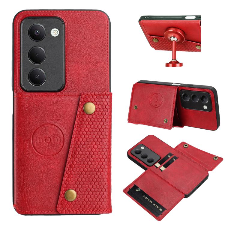 Double Buckle Card Slots Magnetic Phone Case, For Redmi 15a 5G Global, For Redmi K90 Pro Max/Poco F8 Ultra, For Redmi K90/Poco F8 Pro, For Redmi K90 Pro Max Champion Edition, For Redmi 15C 5G / 4G EU 173mm, For Redmi 15 5G Global / 4G SEA 169mm        ...