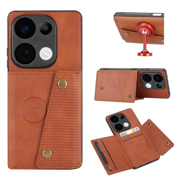 Double Buckle Card Slots Magnetic Phone Case, For Redmi 15a 5G Global, For Redmi K90 Pro Max/Poco F8 Ultra, For Redmi K90/Poco F8 Pro, For Redmi K90 Pro Max Champion Edition, For Redmi 15C 5G / 4G EU 173mm, For Redmi 15 5G Global / 4G SEA 169mm        ...
