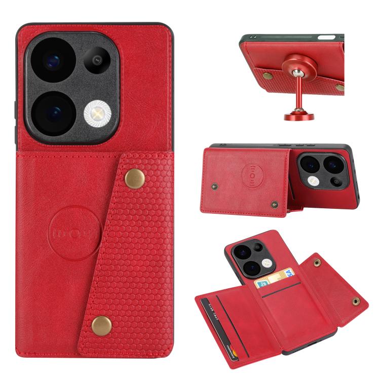 Double Buckle Card Slots Magnetic Phone Case, For Redmi 15a 5G Global, For Redmi K90 Pro Max/Poco F8 Ultra, For Redmi K90/Poco F8 Pro, For Redmi K90 Pro Max Champion Edition, For Redmi 15C 5G / 4G EU 173mm, For Redmi 15 5G Global / 4G SEA 169mm        ...