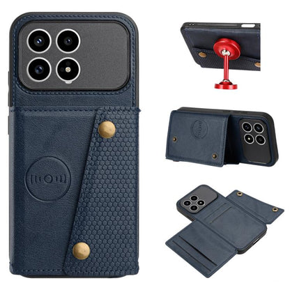 Double Buckle Card Slots Magnetic Phone Case, For Redmi Note 17 4G / 5G Global 171mm, For Redmi 15a 5G Global, For Redmi K90 Pro Max/Poco F8 Ultra, For Redmi K90/Poco F8 Pro, For Redmi K90 Pro Max Champion Edition, For Redmi 15C 5G / 4G EU 173mm       ...