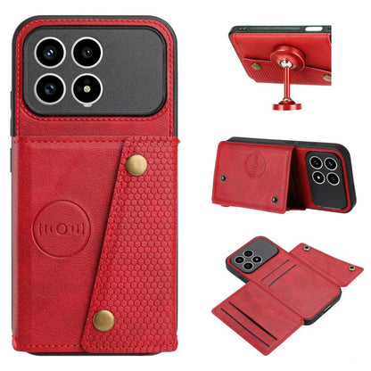 Double Buckle Card Slots Magnetic Phone Case, For Redmi 15a 5G Global, For Redmi K90 Pro Max/Poco F8 Ultra, For Redmi K90/Poco F8 Pro, For Redmi K90 Pro Max Champion Edition, For Redmi 15C 5G / 4G EU 173mm, For Redmi 15 5G Global / 4G SEA 169mm        ...