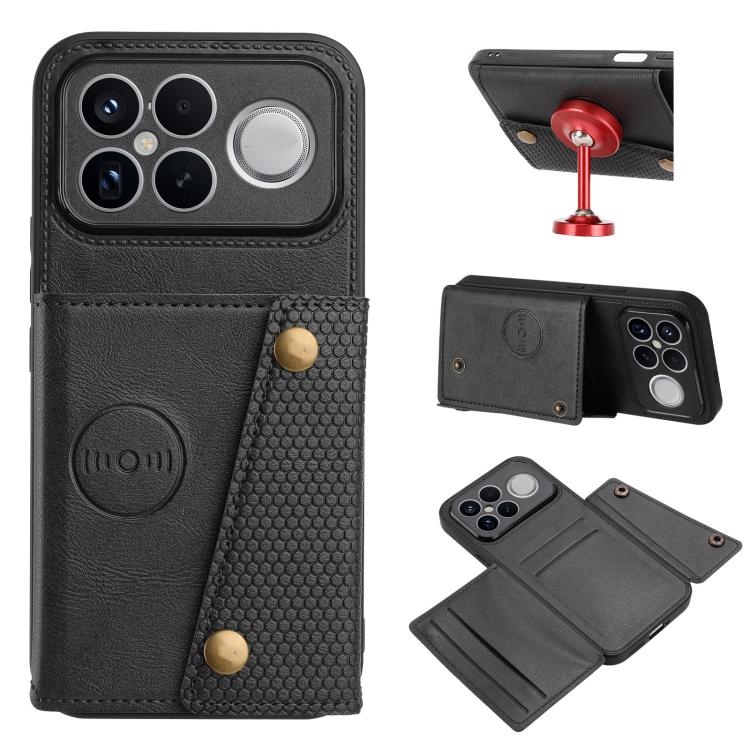 Double Buckle Card Slots Magnetic Phone Case, For Redmi Note 17 4G / 5G Global 171mm, For Redmi 15a 5G Global, For Redmi K90 Pro Max/Poco F8 Ultra, For Redmi K90/Poco F8 Pro, For Redmi K90 Pro Max Champion Edition, For Redmi 15C 5G / 4G EU 173mm       ...