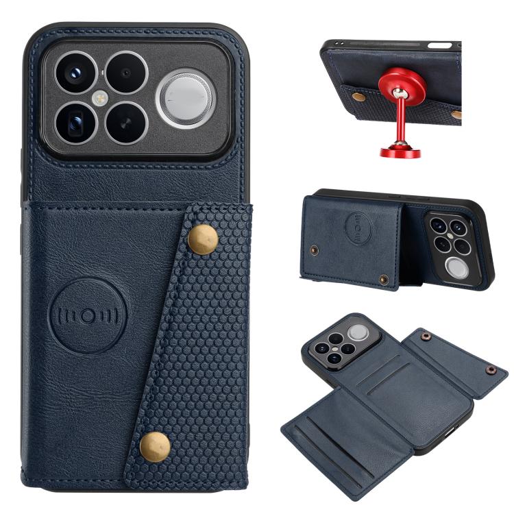 Double Buckle Card Slots Magnetic Phone Case, For Redmi Note 17 4G / 5G Global 171mm, For Redmi 15a 5G Global, For Redmi K90 Pro Max/Poco F8 Ultra, For Redmi K90/Poco F8 Pro, For Redmi K90 Pro Max Champion Edition, For Redmi 15C 5G / 4G EU 173mm       ...