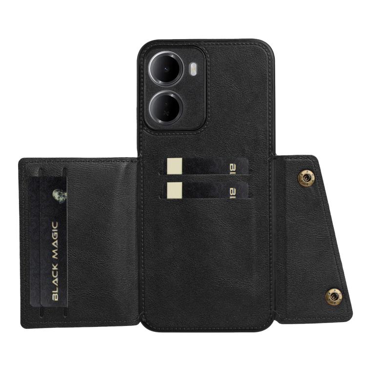 Double Buckle Card Slots Magnetic Phone Case, For Redmi 15a 5G Global, For Redmi K90 Pro Max/Poco F8 Ultra, For Redmi K90/Poco F8 Pro, For Redmi K90 Pro Max Champion Edition, For Redmi 15C 5G / 4G EU 173mm, For Redmi 15 5G Global / 4G SEA 169mm        ...