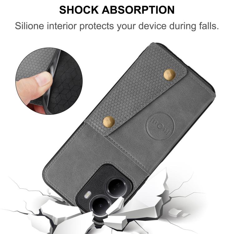Double Buckle Card Slots Magnetic Phone Case, For Redmi 15a 5G Global, For Redmi K90 Pro Max/Poco F8 Ultra, For Redmi K90/Poco F8 Pro, For Redmi K90 Pro Max Champion Edition, For Redmi 15C 5G / 4G EU 173mm, For Redmi 15 5G Global / 4G SEA 169mm        ...