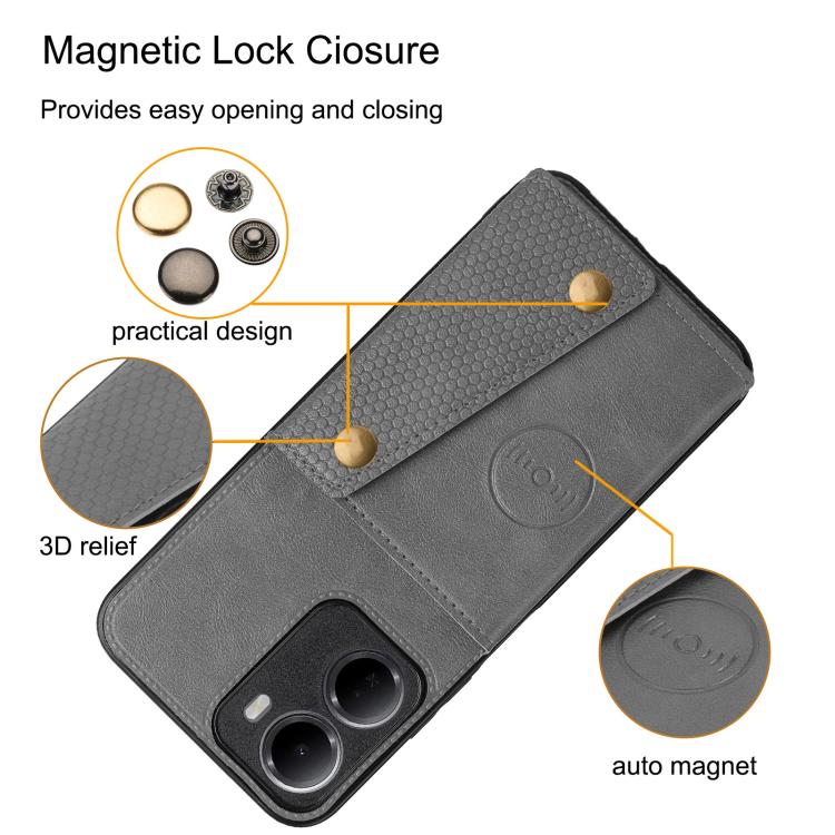 Double Buckle Card Slots Magnetic Phone Case, For Redmi 15a 5G Global, For Redmi K90 Pro Max/Poco F8 Ultra, For Redmi K90/Poco F8 Pro, For Redmi K90 Pro Max Champion Edition, For Redmi 15C 5G / 4G EU 173mm, For Redmi 15 5G Global / 4G SEA 169mm        ...
