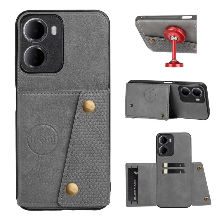 Double Buckle Card Slots Magnetic Phone Case, For Redmi Note 17 4G / 5G Global 171mm, For Redmi 15a 5G Global, For Redmi K90 Pro Max/Poco F8 Ultra, For Redmi K90/Poco F8 Pro, For Redmi K90 Pro Max Champion Edition, For Redmi 15C 5G / 4G EU 173mm       ...