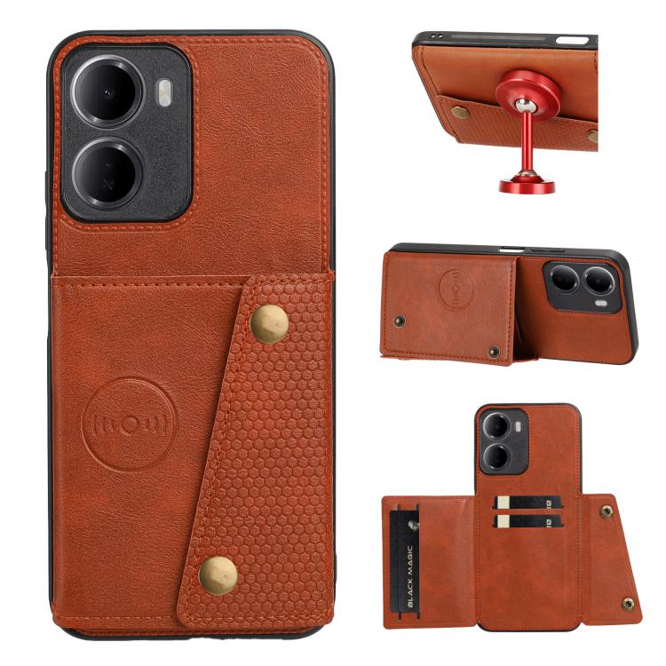 Double Buckle Card Slots Magnetic Phone Case, For Redmi Note 17 4G / 5G Global 171mm, For Redmi 15a 5G Global, For Redmi K90 Pro Max/Poco F8 Ultra, For Redmi K90/Poco F8 Pro, For Redmi K90 Pro Max Champion Edition, For Redmi 15C 5G / 4G EU 173mm       ...