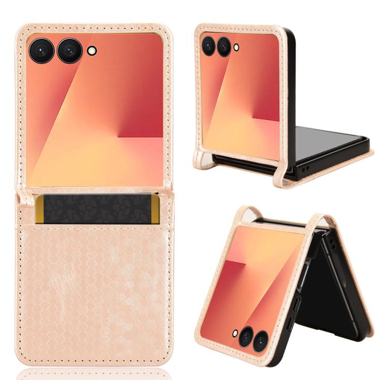 Honeycomb Dot Texture Leather Phone Case, For Samsung Galaxy Z Flip7 FE / Z Flip6 5G, For Samsung Galaxy Z Fold7 5G, For Samsung Galaxy Z Flip7 5G, For Samsung Galaxy Z Fold6 5G