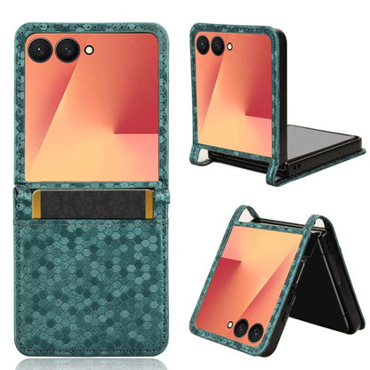 Honeycomb Dot Texture Leather Phone Case, For Galaxy Z Fold8 5G with Pen Slot, For Galaxy Z Fold8 5G, For Galaxy Z Fold8 Ultra 5G, For Galaxy Z Flip8 5G, For Samsung Galaxy Z Flip7 FE / Z Flip6 5G, For Samsung Galaxy Z Fold7 5G                         ...