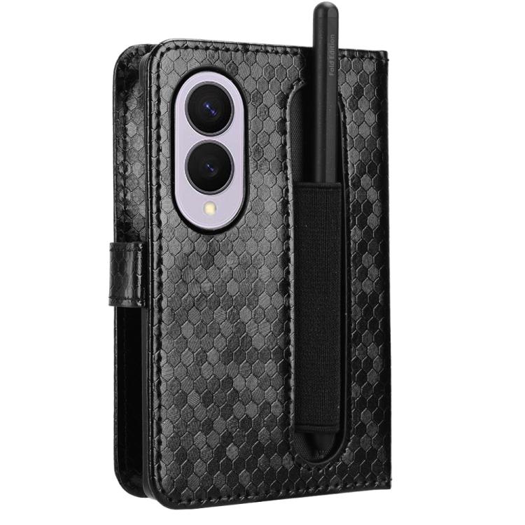 Honeycomb Dot Texture Leather Phone Case, For Galaxy Z Fold8 5G with Pen Slot, For Galaxy Z Fold8 5G, For Galaxy Z Fold8 Ultra 5G, For Galaxy Z Flip8 5G, For Samsung Galaxy Z Flip7 FE / Z Flip6 5G, For Samsung Galaxy Z Fold7 5G                         ...