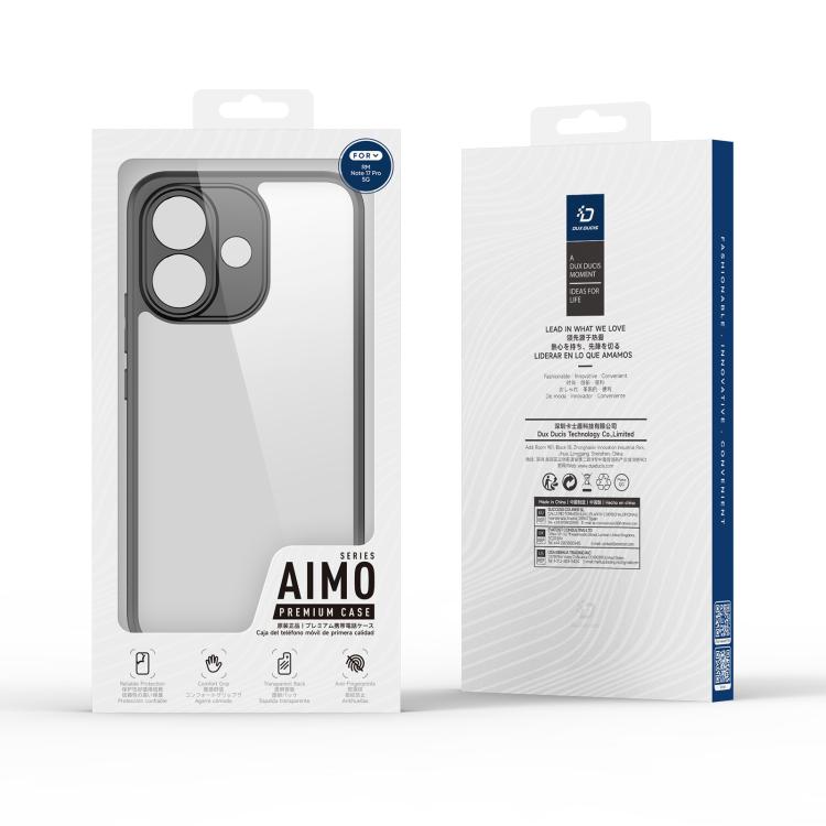 DUX DUCIS Aimo Series TPU + PC Frosted Feel Phone Case, For Redmi Note 17 Pro 5G Global 163mm, For Redmi Note 17 4G Global 171mm, For Redmi Note 17 Pro+ 5G Global 163mm, For Redmi 17 5G / 4G Global 170mm, For Redmi 17C 4G, For Redmi K90 Max 5G         ...