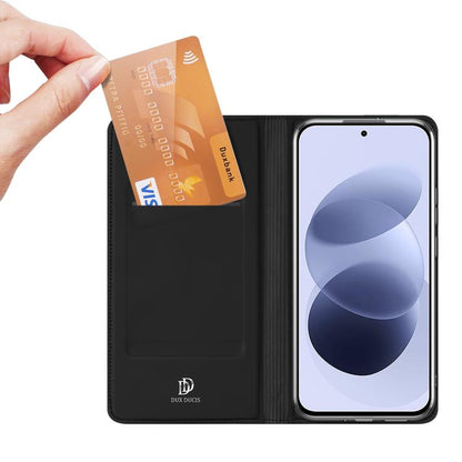 DUX DUCIS Skin Pro Series Flip Leather Phone Case, For Redmi Note 17 5G/4G 169.7mm, For Redmi Note 17 Pro 5G Global 163.5mm, For Redmi 17 5G/4G Global 170mm, For Redmi A7 Pro 4G / 5G 171mm, For Redmi Note 15 Pro+ 5G Global 163.3mm                      ...