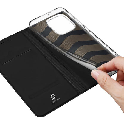 DUX DUCIS Skin Pro Series Flip Leather Phone Case, For Redmi Note 17 5G/4G 169.7mm, For Redmi Note 17 Pro 5G Global 163.5mm, For Redmi 17 5G/4G Global 170mm, For Redmi A7 Pro 4G / 5G 171mm, For Redmi Note 15 Pro+ 5G Global 163.3mm                      ...