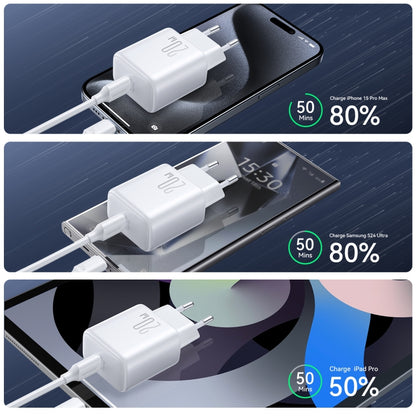 JOYROOM JR-TCF20 PD20W USB-C / Type-C Port Charger, EU Plug