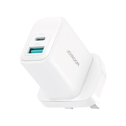 JOYROOM JR-TCF21 20W Dual Ports USB + Type-C Charger, UK Plug