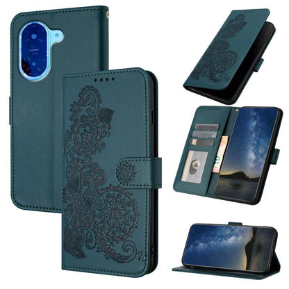 Datura Flower Embossed Flip Leather Phone Case, For Redmi A7 Pro 171mm / Poco C85x 5G, For Redmi Turbo 5 Max / Poco X8 Pro Max, For Redmi Turbo 5 5G / Poco X8 Pro 5G, For Redmi Note 15 4G / 5G 164mm / Poco M8 5G, For Redmi K90 Pro Max / Poco F8 Ultra 5...