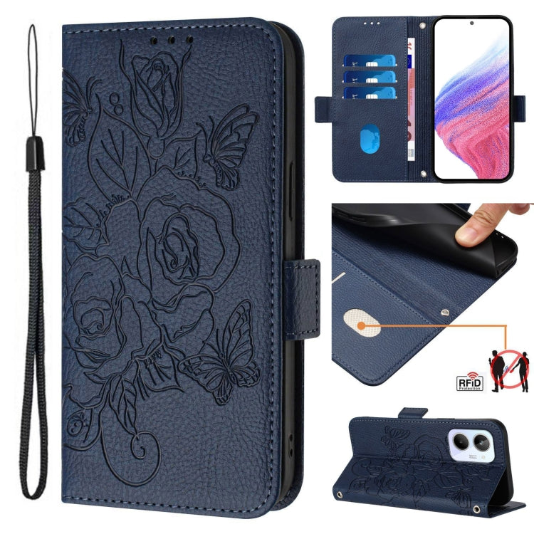 Embossed Rose RFID Anti-theft Leather Phone Case, For Realme 10 Pro+ 5G, For Realme 10 4G Global, For Realme C30 4G / Narzo 50i Prime / C30s, For Realme GT Neo 3T, For Realme 9 Pro+ 5G / 9 4G Global, For Realme Narzo 50 Pro 5G, For Realme GT Neo 3     ...