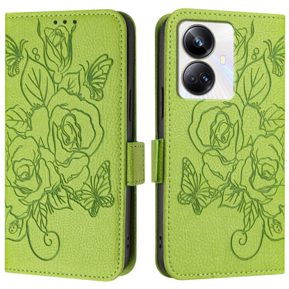 Embossed Rose RFID Anti-theft Leather Phone Case, For Realme 10 Pro+ 5G, For Realme 10 4G Global, For Realme C30 4G / Narzo 50i Prime / C30s, For Realme GT Neo 3T, For Realme 9 Pro+ 5G / 9 4G Global, For Realme Narzo 50 Pro 5G, For Realme GT Neo 3     ...