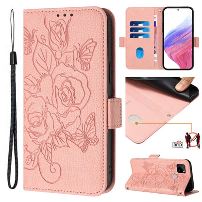 Embossed Rose RFID Anti-theft Leather Phone Case, For Realme 10 Pro+ 5G, For Realme 10 4G Global, For Realme C30 4G / Narzo 50i Prime / C30s, For Realme GT Neo 3T, For Realme 9 Pro+ 5G / 9 4G Global, For Realme Narzo 50 Pro 5G, For Realme GT Neo 3     ...