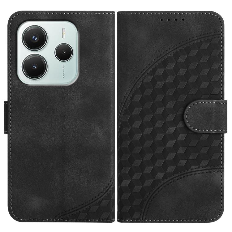 Elephant Head Embossed Phone Leather Case with Lanyard, For Redmi Note 14 4G 164.84mm, For Redmi Turbo 4 / Poco X7 Pro, For Redmi Note 14 Pro 4G, For Redmi Note 14 4G 163.25mm, For Redmi Note 14 5G, For Redmi Note 14 Pro+ 5G, For Redmi Note 14 Pro 5G  ...