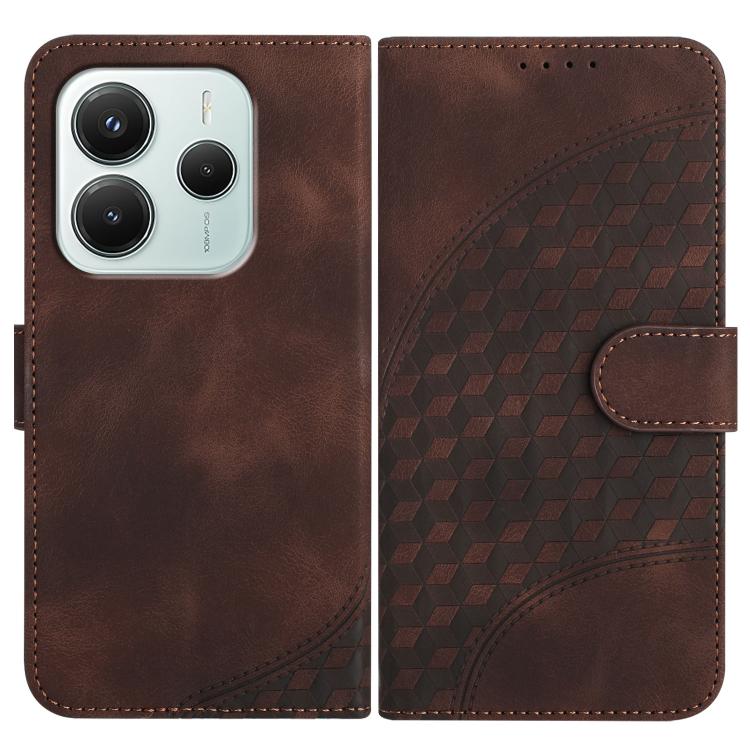 Elephant Head Embossed Phone Leather Case with Lanyard, For Redmi Note 14 4G 164.84mm, For Redmi Turbo 4 / Poco X7 Pro, For Redmi Note 14 Pro 4G, For Redmi Note 14 4G 163.25mm, For Redmi Note 14 5G, For Redmi Note 14 Pro+ 5G, For Redmi Note 14 Pro 5G  ...