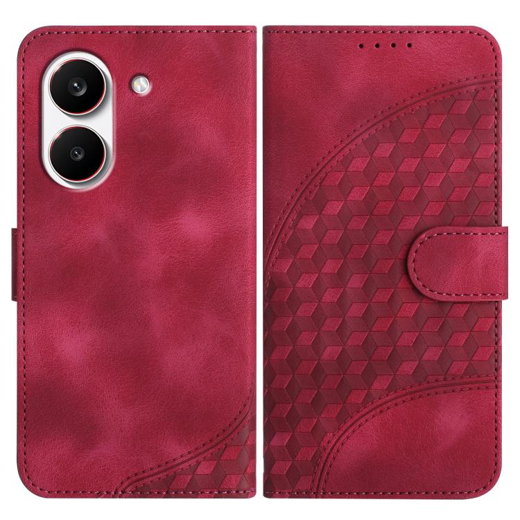 Elephant Head Embossed Phone Leather Case with Lanyard, For Redmi A7 Pro 171mm / Poco C85x 5G, For Redmi Turbo 5 Max / Poco X8 Pro Max, For Redmi Turbo 5 5G / Poco X8 Pro 5G, For Redmi Note 15 4G / 5G 164mm / Poco M8 5G                                 ...