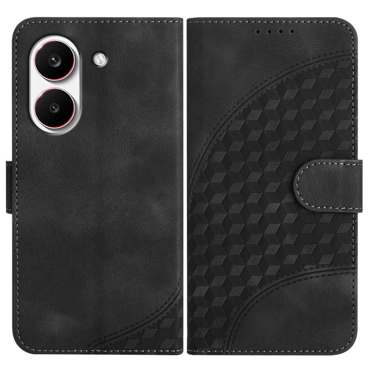 Elephant Head Embossed Phone Leather Case with Lanyard, For Redmi A7 Pro 171mm / Poco C85x 5G, For Redmi Turbo 5 Max / Poco X8 Pro Max, For Redmi Turbo 5 5G / Poco X8 Pro 5G, For Redmi Note 15 4G / 5G 164mm / Poco M8 5G                                 ...