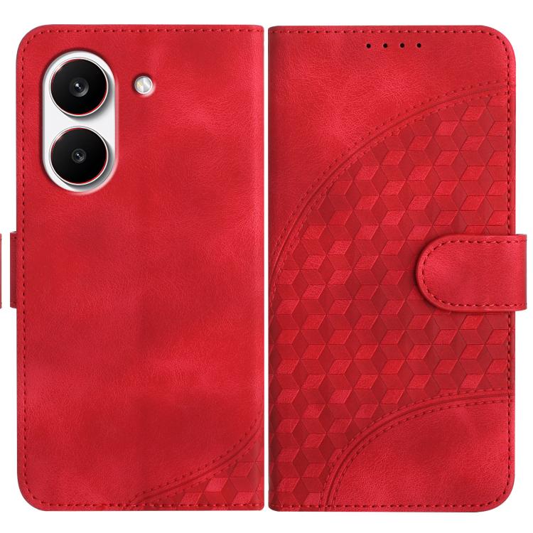 Elephant Head Embossed Phone Leather Case with Lanyard, For Redmi A7 Pro 171mm / Poco C85x 5G, For Redmi Turbo 5 Max / Poco X8 Pro Max, For Redmi Turbo 5 5G / Poco X8 Pro 5G, For Redmi Note 15 4G / 5G 164mm / Poco M8 5G                                 ...
