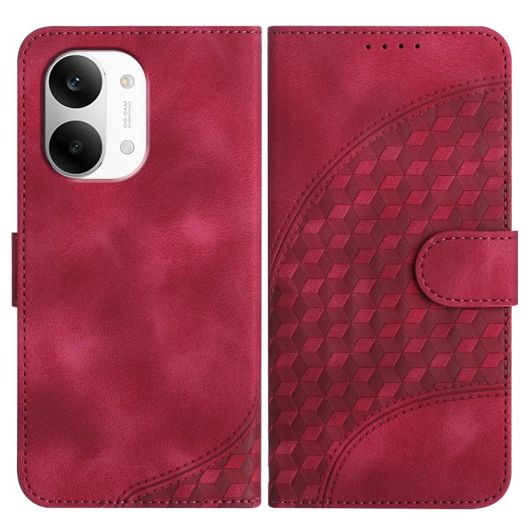 Elephant Head Embossed Phone Leather Case with Lanyard, For Redmi A7 Pro 171mm / Poco C85x 5G, For Redmi Turbo 5 Max / Poco X8 Pro Max, For Redmi Turbo 5 5G / Poco X8 Pro 5G, For Redmi Note 15 4G / 5G 164mm / Poco M8 5G                                 ...