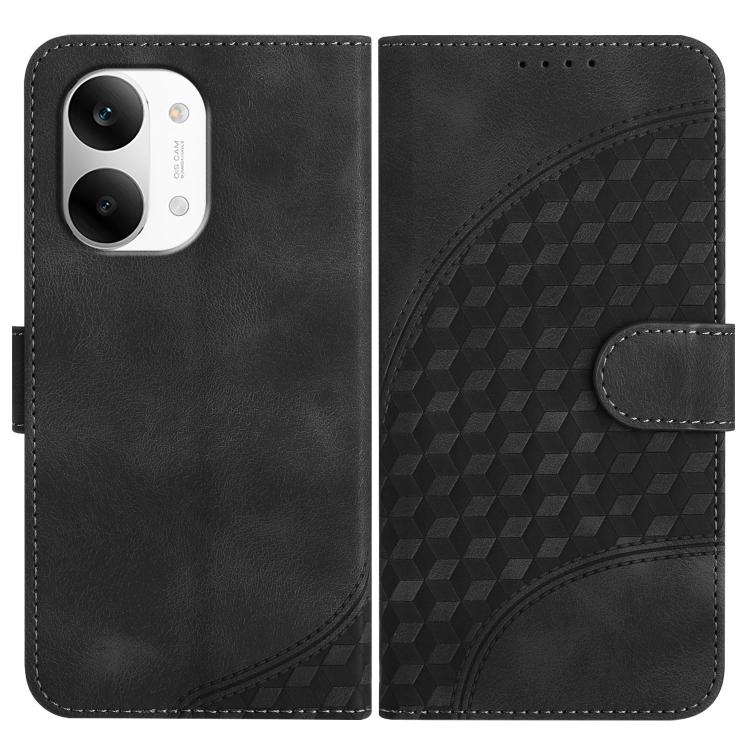 Elephant Head Embossed Phone Leather Case with Lanyard, For Redmi A7 Pro 171mm / Poco C85x 5G, For Redmi Turbo 5 Max / Poco X8 Pro Max, For Redmi Turbo 5 5G / Poco X8 Pro 5G, For Redmi Note 15 4G / 5G 164mm / Poco M8 5G                                 ...
