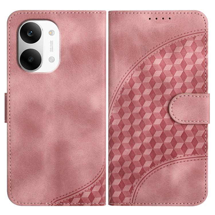 Elephant Head Embossed Phone Leather Case with Lanyard, For Redmi A7 Pro 171mm / Poco C85x 5G, For Redmi Turbo 5 Max / Poco X8 Pro Max, For Redmi Turbo 5 5G / Poco X8 Pro 5G, For Redmi Note 15 4G / 5G 164mm / Poco M8 5G                                 ...