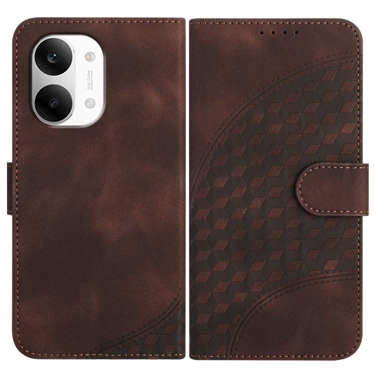 Elephant Head Embossed Phone Leather Case with Lanyard, For Redmi A7 Pro 171mm / Poco C85x 5G, For Redmi Turbo 5 Max / Poco X8 Pro Max, For Redmi Turbo 5 5G / Poco X8 Pro 5G, For Redmi Note 15 4G / 5G 164mm / Poco M8 5G                                 ...