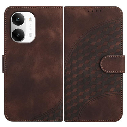 Elephant Head Embossed Phone Leather Case with Lanyard, For Redmi A7 Pro 171mm / Poco C85x 5G, For Redmi Turbo 5 Max / Poco X8 Pro Max, For Redmi Turbo 5 5G / Poco X8 Pro 5G, For Redmi Note 15 4G / 5G 164mm / Poco M8 5G                                 ...